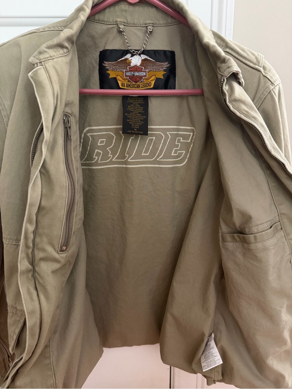 Harley-Davidson Jacket with  Wing Embroidery - Picture 3 of 3